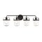 Designers Fountain Jaxon 33in 4-Light Oil Rubbed Bronze Industrial Indoor Vanity Light with Clear Glass Shades 90604-ORB - alternate 1